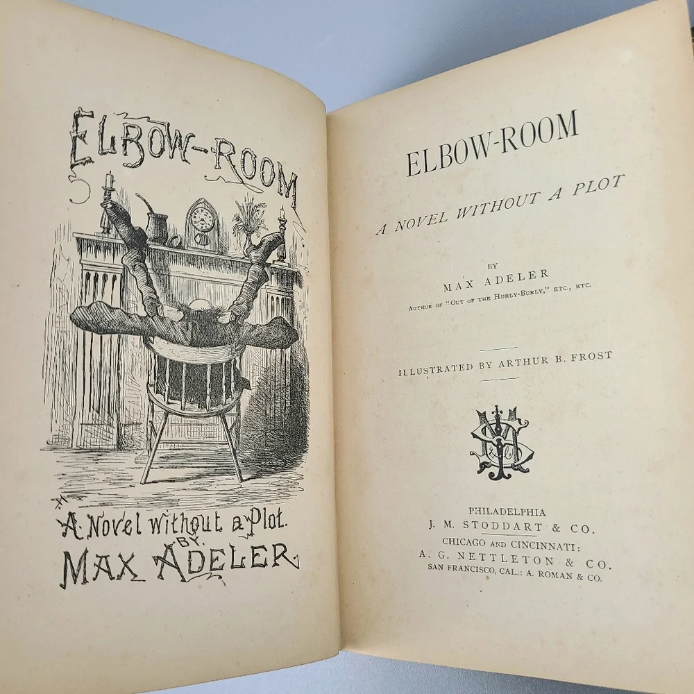Elbow-Room A Novel Without A Plot Max Adeler elbow room